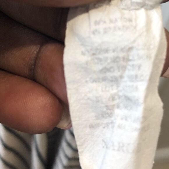 Cream and black striped tank dress size x large - Picture 8 of 8